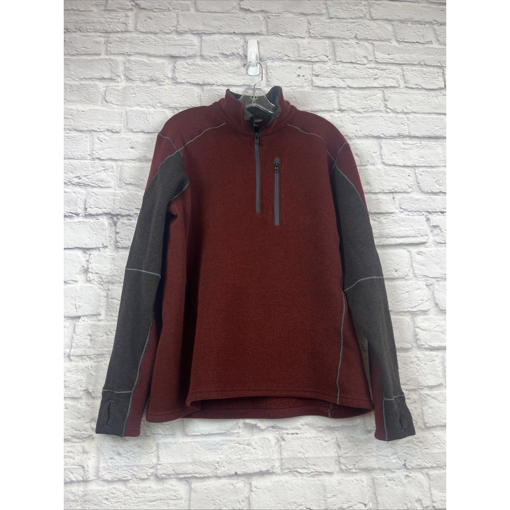 Kuhl Men's 1/4 Zip Fleece Pullover Sweatshirt Size XL Hiking Outdoor Granola